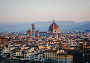 View of the duomo in florence, italy .