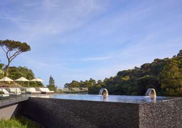 Infinity pool at penha longa resort.